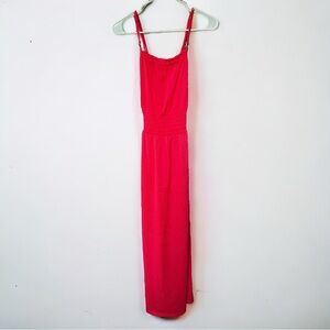 NWT Michael Kors Geranium Smocked Maxi Dress